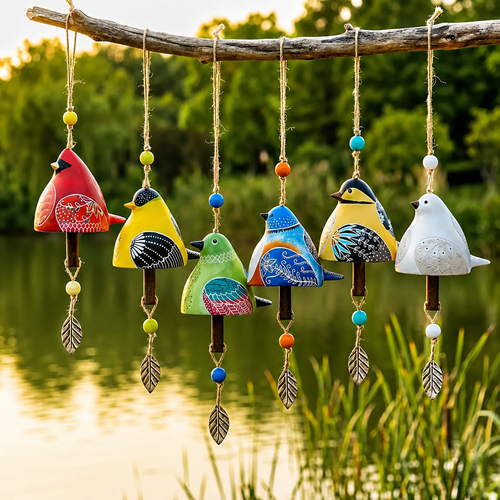 🗽SVOZK® Hand-Painted Ceramic Bird wind Chimes (Handmade by Jordan Maynard)-Buy 2 Free Shipping