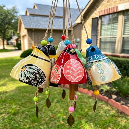 🗽SVOZK® Hand-Painted Ceramic Bird wind Chimes (Handmade by Jordan Maynard)-Buy 2 Free Shipping