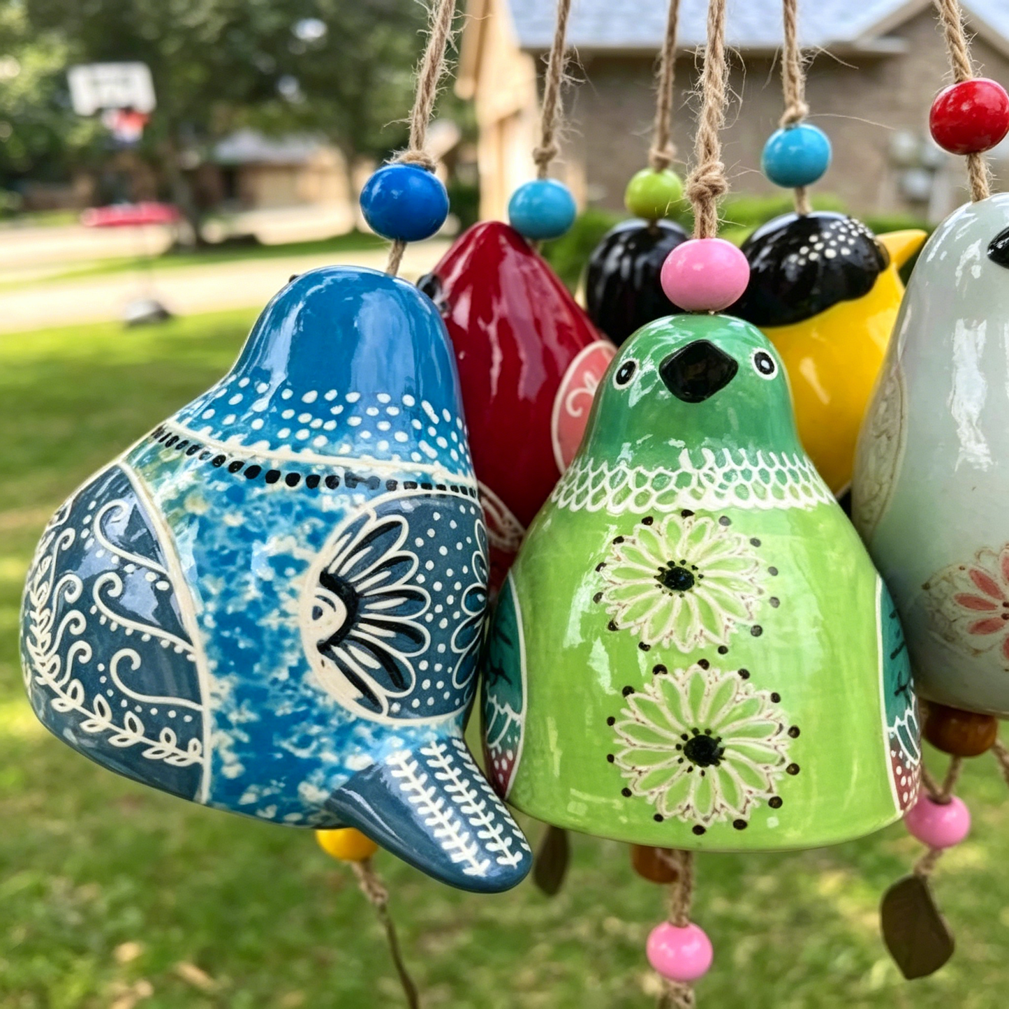 🗽SVOZK® Hand-Painted Ceramic Bird wind Chimes (Handmade by Jordan Maynard)-Buy 2 Free Shipping