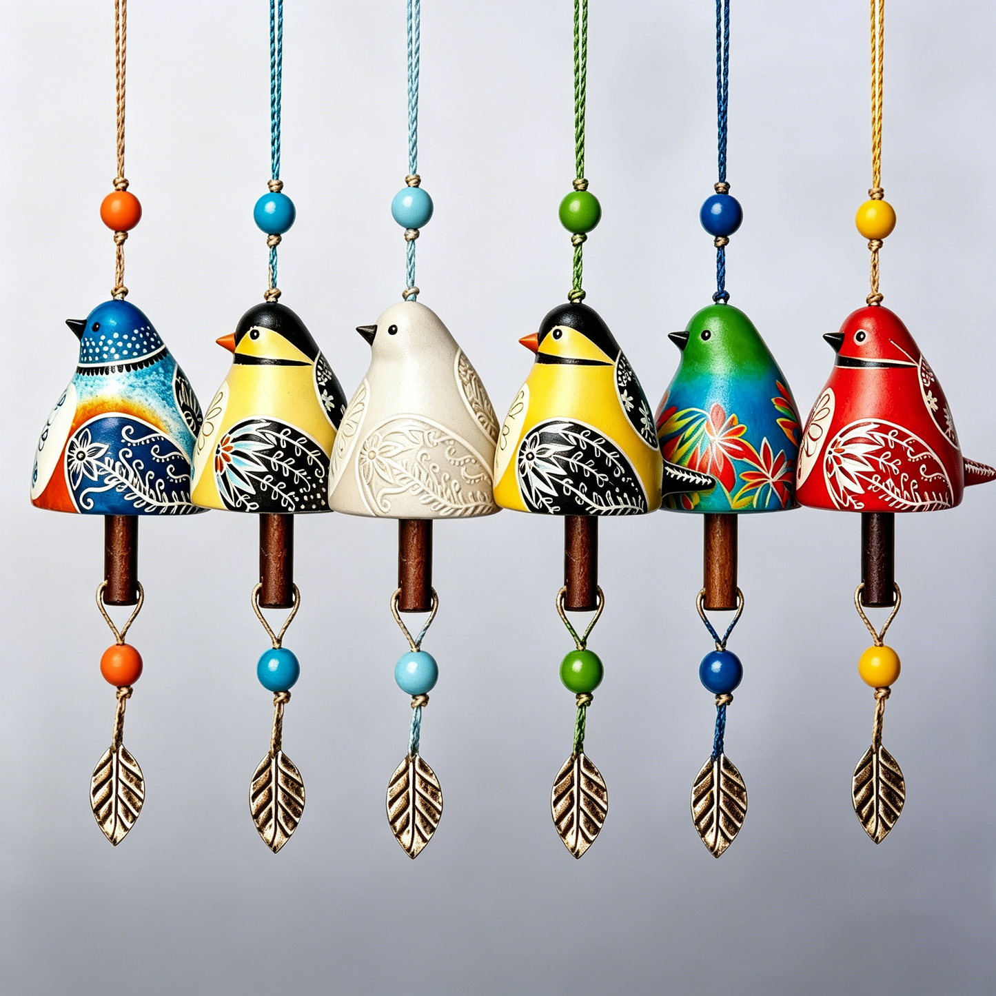 🗽SVOZK® Hand-Painted Ceramic Bird wind Chimes (Handmade by Jordan Maynard)-Buy 2 Free Shipping